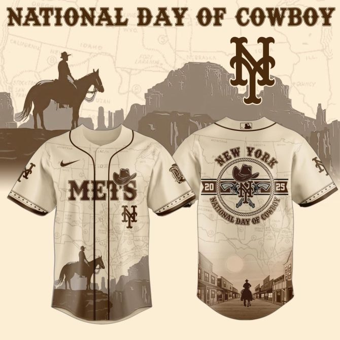 Celebrate In Style: Limited Edition Mets Cowboy Day Jersey – Perfect For Fans!
