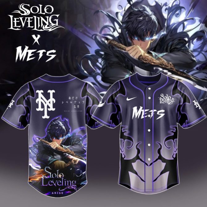 Exclusive Solo Leveling X Mets Jersey – Limited Edition Anime Fan Apparel