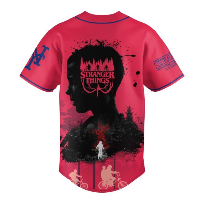 Custom Stranger Things Baseball Jersey - New York Themed Fan Apparel With Unique Design - Image 2