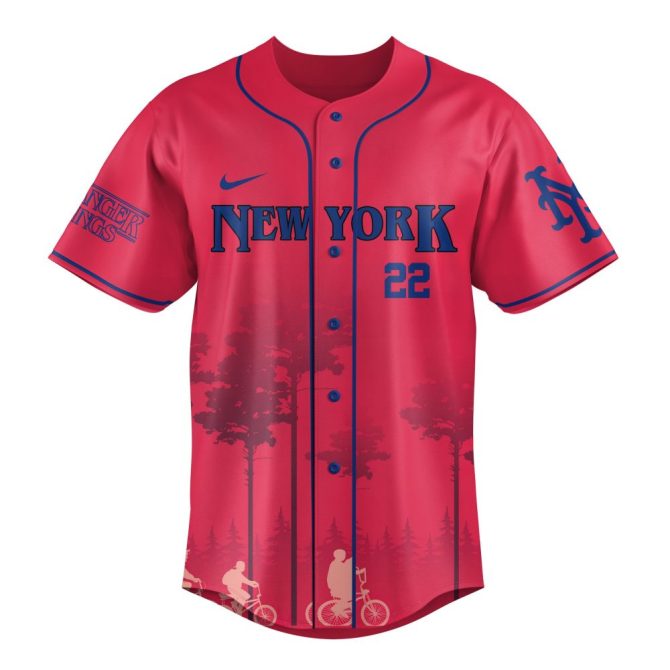 Custom Stranger Things Baseball Jersey - New York Themed Fan Apparel With Unique Design - Image 4