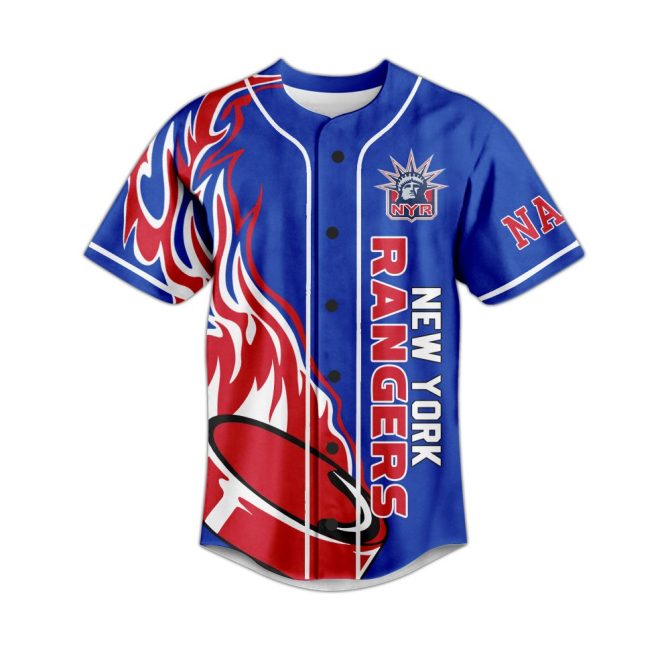 Custom New York Rangers Jersey - Personalize Your Name - Broadway Blue Edition - Image 2