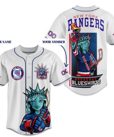Custom Ny Rangers Baseball Jersey - Personalize With Name & Number - Perfect Gift For Fans!