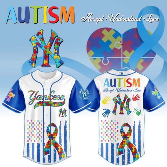 Autism Awareness Yankees Jersey – Support, Love & Celebrate In Style!