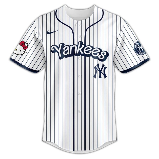Hello Kitty X Yankees Baseball Jersey & Cap Set - Limited Edition Fan Gear - Image 2