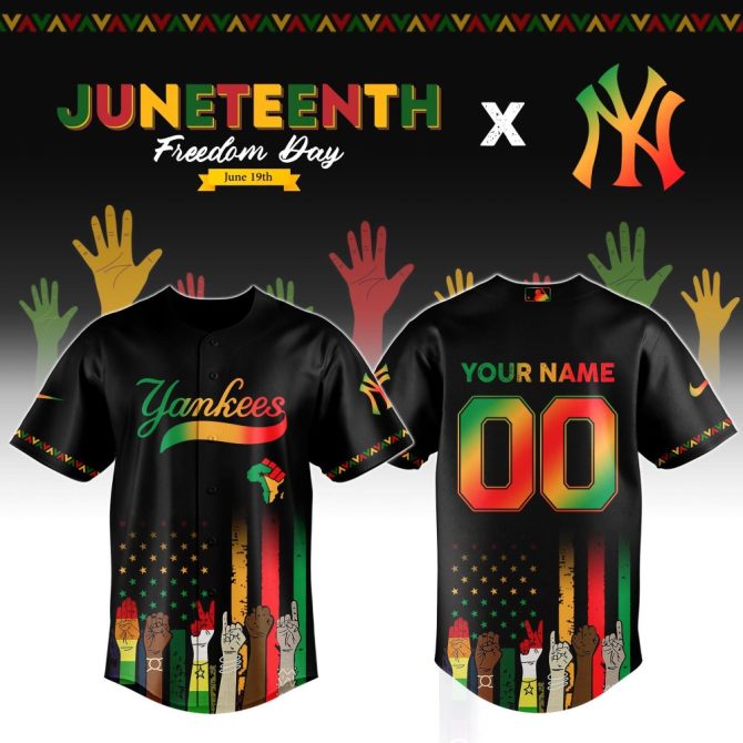 Celebrate Juneteenth With Customizable Freedom Day Baseball Jersey – Vibrant Design & Personalization!