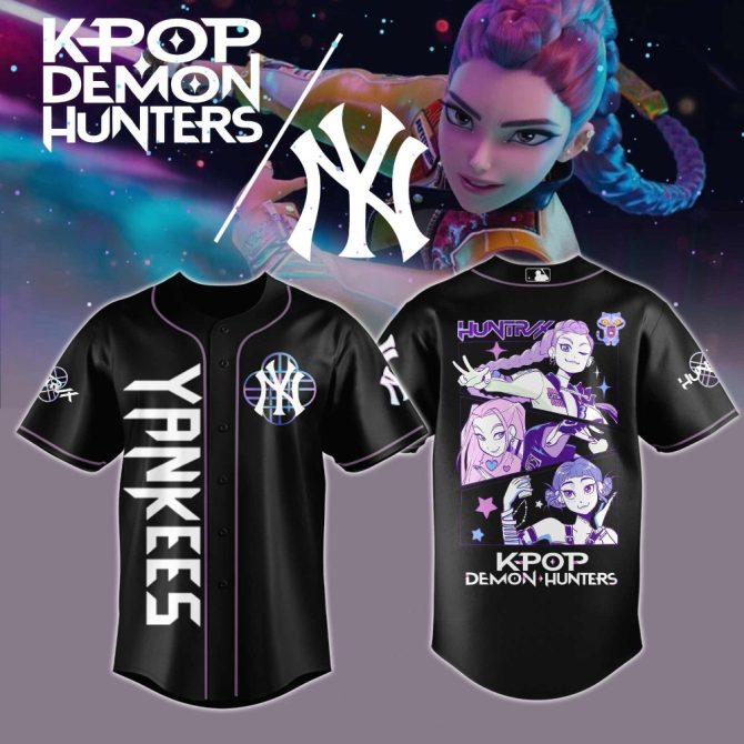 Exclusive Kpop Demon Hunters Yankees Jersey – Anime Streetwear Fashion