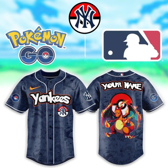Custom Yankees Pokémon Jersey - Charizard Design For Mlb Fans
