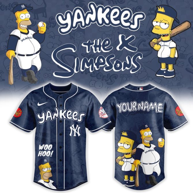 Custom Yankees X Simpsons Jersey – Personalized Fan Sportswear Gift