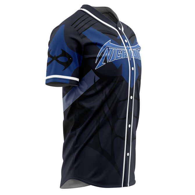 Custom Nightwing Baseball Jersey – Stylish, Personalized Sportswear For Fans - Image 4