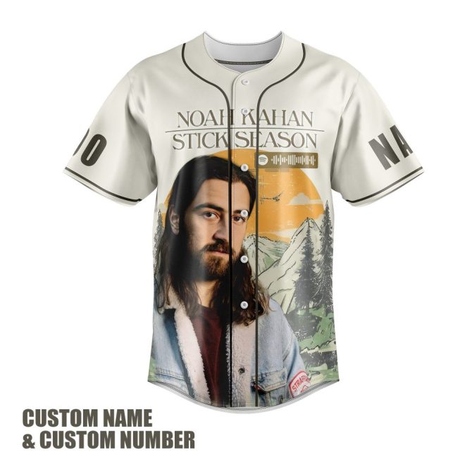 Customizable Stick Season Baseball Jersey - Personalize With Name & Number - Image 2