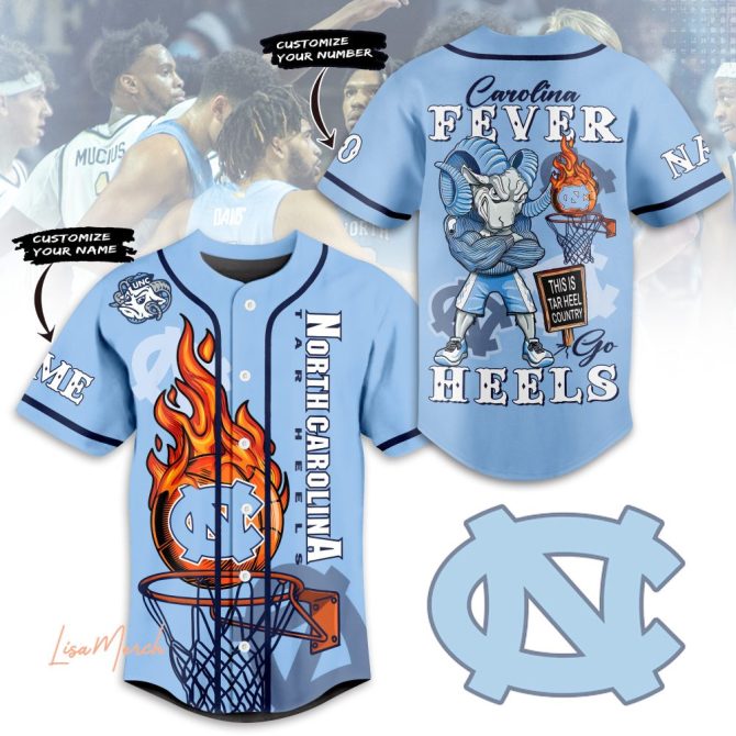 Customize Your Own North Carolina Tar Heels Jersey - Personalized Name & Number - Unique Fan Gear