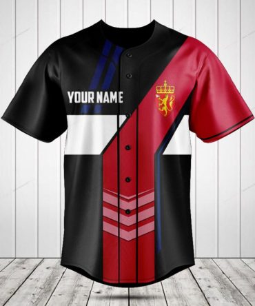 Customizable Sport Jersey – Unique Design With Crown & Lion Crest – Add Your Name!