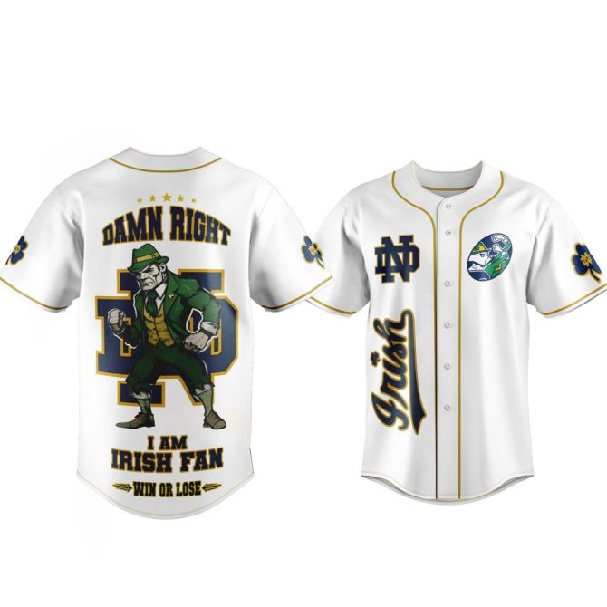 Cheer On In Style: Irish Fan Baseball Jersey – Bold Design, Perfect Fit!