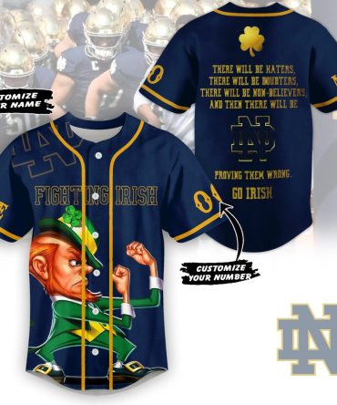 Custom Notre Dame Fighting Irish Jersey - Personalize Name & Number - Perfect Gift!