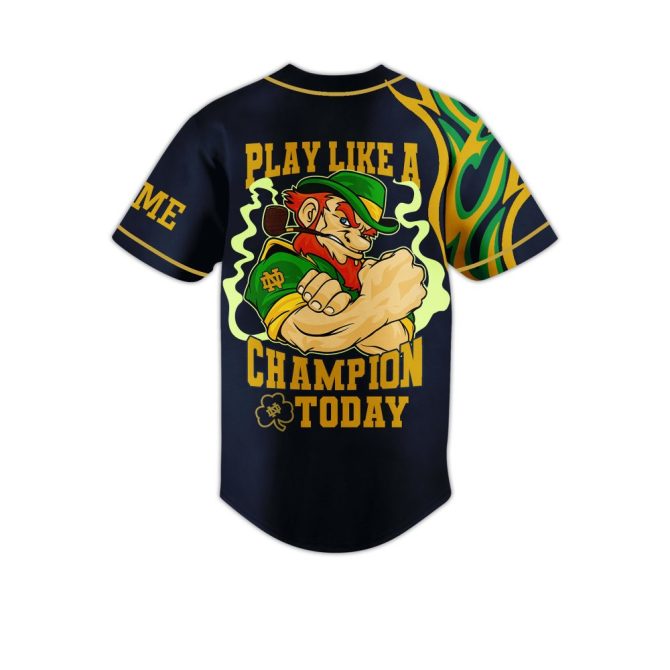 Customize Your Notre Dame Fighting Irish Baseball Jersey - Play Like A Champion Today! - Image 3