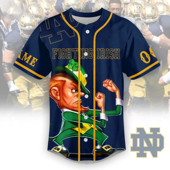 Custom Notre Dame Fighting Irish Jersey - Personalize Name & Number - Perfect Gift! - Image 2