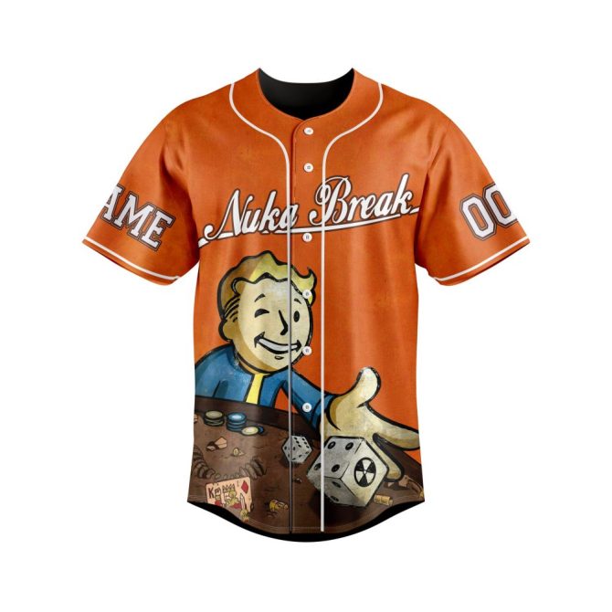 Fallout Nuka Break Baseball Jersey – Vintage Wasteland Style, Perfect For Fans! - Image 2