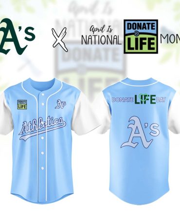Limited Edition A'S Jersey - Celebrate Donate Life Month In Style!