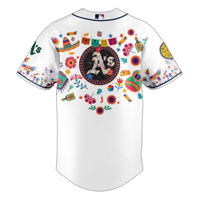 Celebrate Hispanic Heritage Month With Oakland A'S Limited Edition Jersey – Vibrant Design! - Image 3