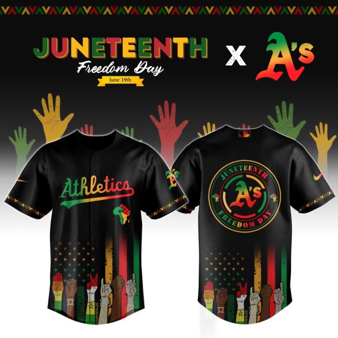Celebrate Juneteenth In Style: Athletics X A’S Limited Edition Jersey - Bold & Unique Design