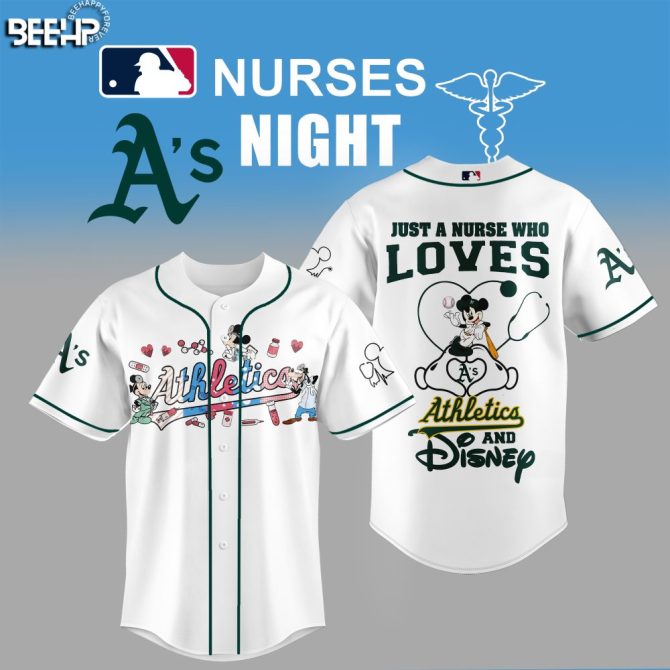 Celebrate Nurses Night With A'S Disney-Themed Jersey – Perfect For Fans & Healthcare Heroes!
