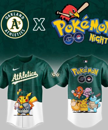 Exclusive Oakland A'S X Pokémon Go Night Jersey – Limited Edition Fan Gear!
