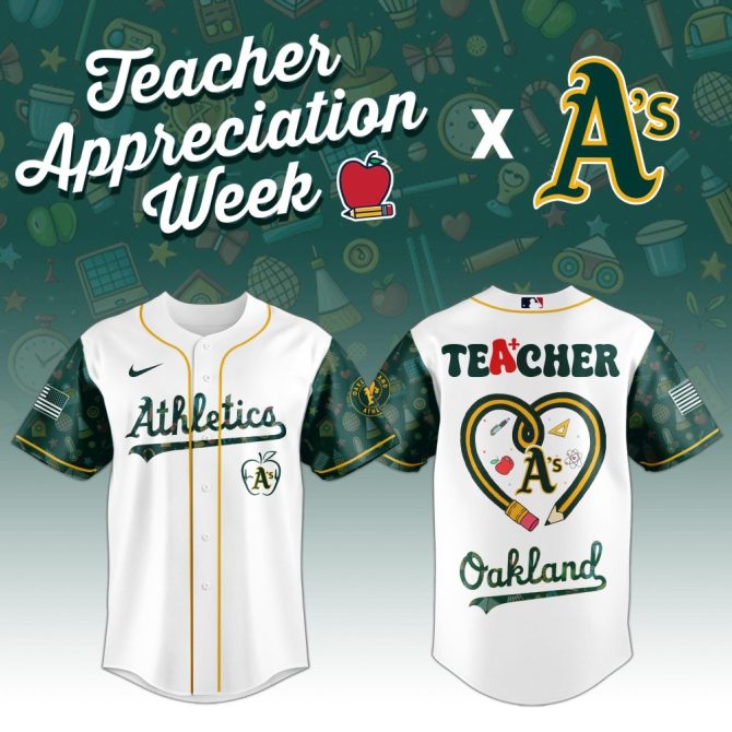 Celebrate Teacher Appreciation With Exclusive Oakland A'S Jersey - Perfect Gift For Educators!