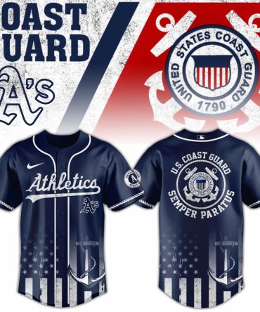 U.S. Coast Guard Athletics Jersey - Stylish Navy Blue Design, Perfect For Fans & Collectors
