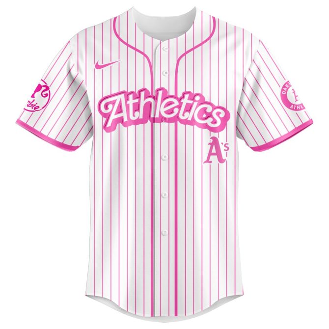 Customizable Pink Athletics Jersey - Barbie Night Game Edition 2023 - Image 2