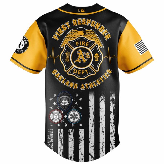 First Responder Night Jersey - Oakland Athletics Tribute - Limited Edition Sportswear - Image 3