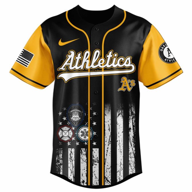 First Responder Night Jersey - Oakland Athletics Tribute - Limited Edition Sportswear - Image 2