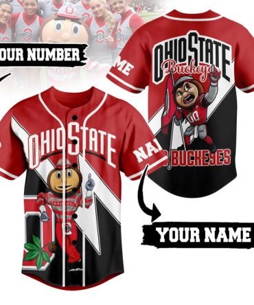Custom Ohio State Buckeyes Baseball Jersey - Personalize With Your Name & Number