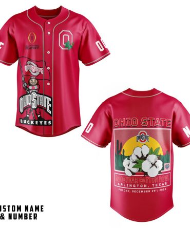 Custom Ohio State Buckeyes Cotton Bowl Jersey - Personalized Name & Number, Limited Edition 2023