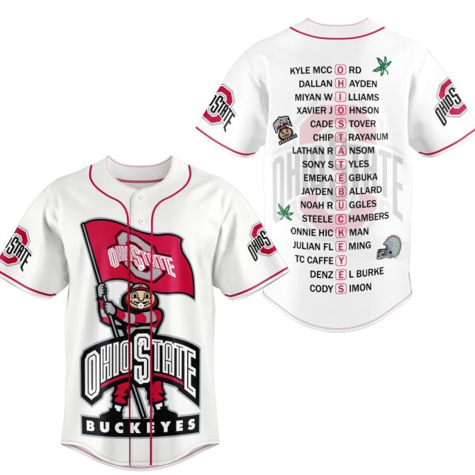Ohio State Buckeyes Fan Jersey - Custom Names & Logo - Perfect Gift For Supporters