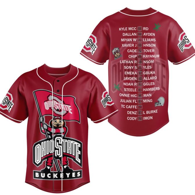 Ohio State Buckeyes Jersey – Custom Fan Apparel With Player Names & Logo Design - Image 3