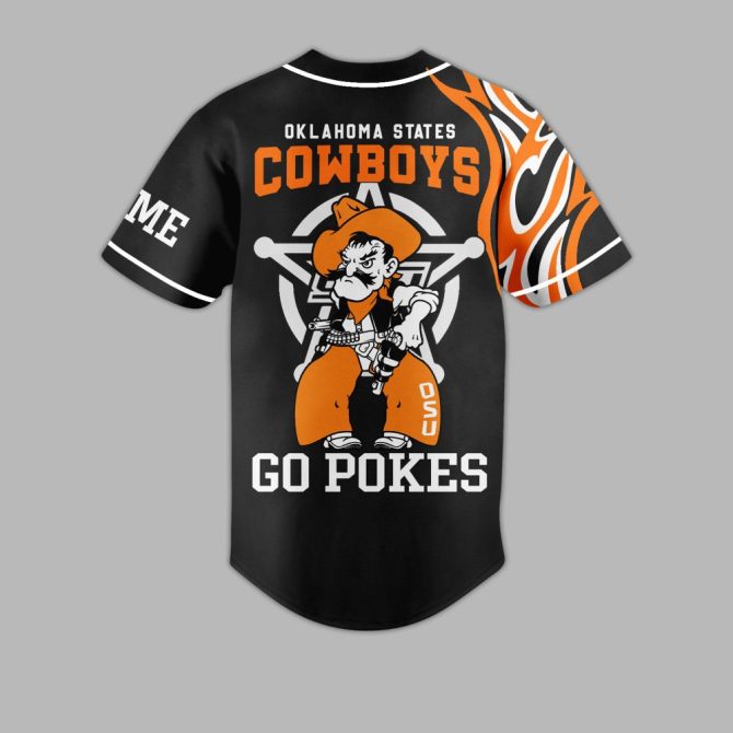 Custom Oklahoma State Cowboys Jersey - Personalized Name & Number - Go Pokes! - Image 3