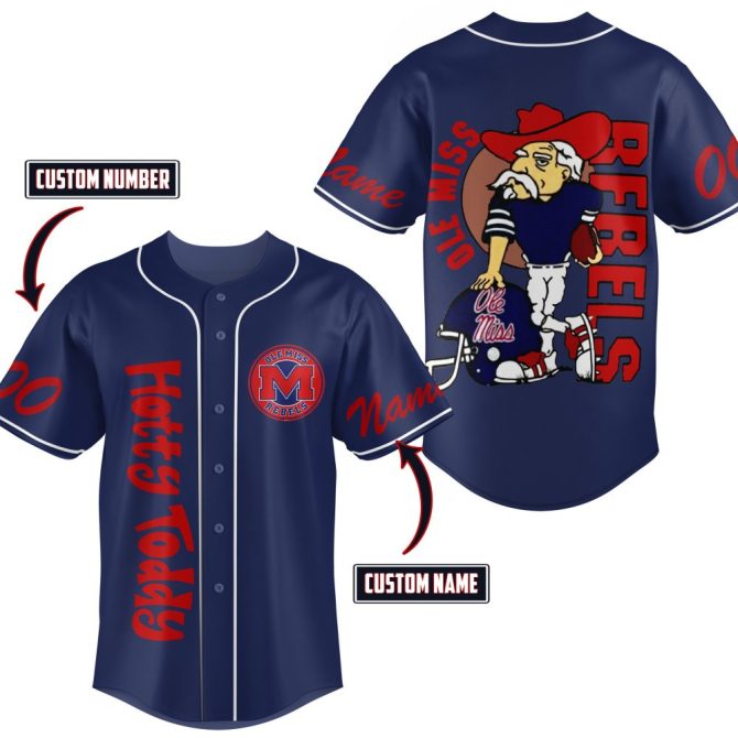 Custom Ole Miss Rebels Jersey - Personalize Name & Number - Bold Red Fan Gear - Image 4