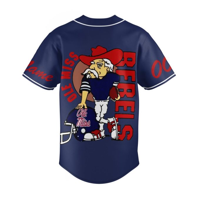 Custom Ole Miss Rebels Jersey - Personalize Name & Number - Bold Red Fan Gear - Image 6