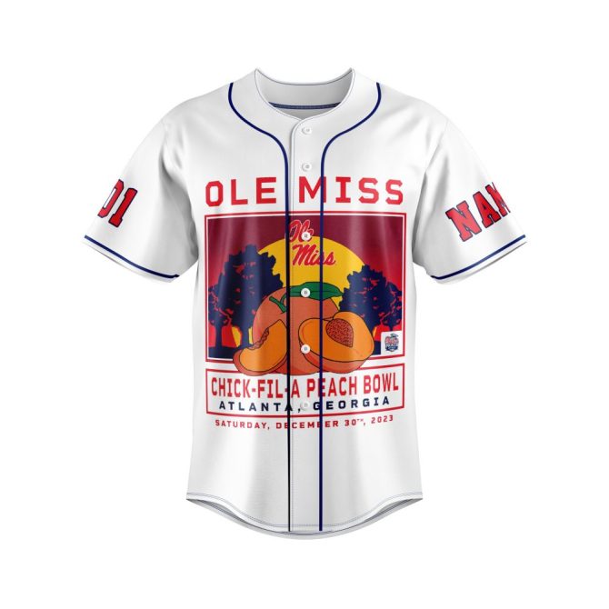 Custom Ole Miss Jersey - Personalized Name & Number - Limited Edition Bowl Game Design - Image 5