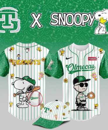 Limited Edition Snoopy X Olmecas Baseball Jersey – Peanuts Fan Collectible