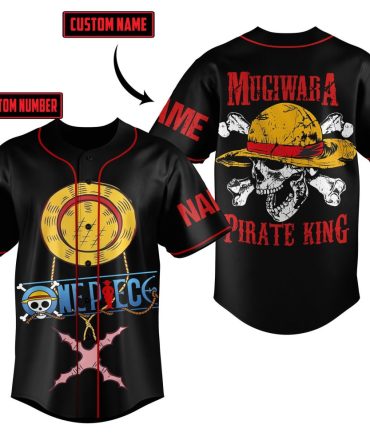 Custom Name & Number Pirate Anime Baseball Jersey – Unique Gift For Fans