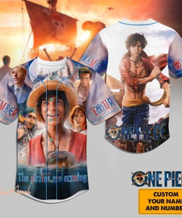 Custom One Piece Baseball Jersey - Personalize With Your Name & Number - Anime Fans' Dream!