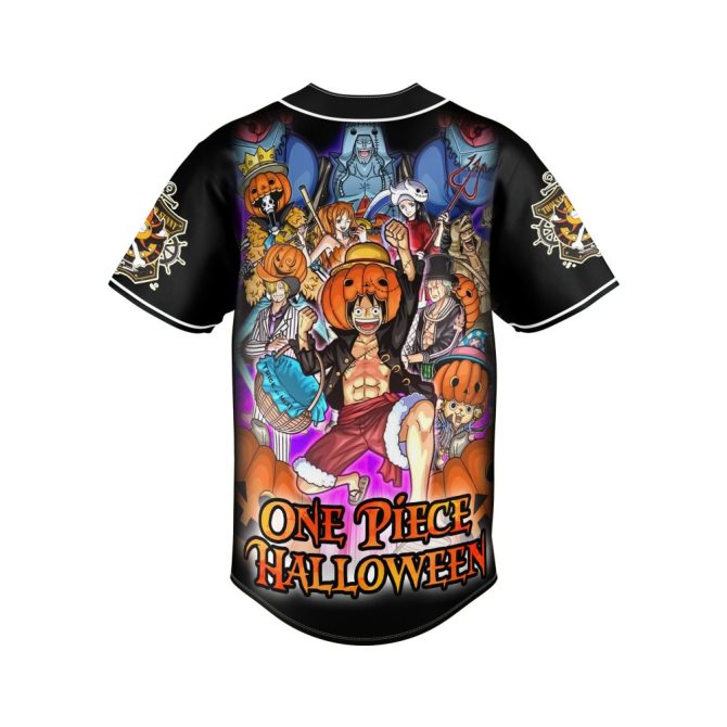 One Piece Halloween Baseball Jersey - Anime Costume Tee For Festive Fans - Image 3
