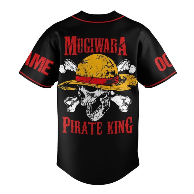 Custom Name & Number Pirate Anime Baseball Jersey – Unique Gift For Fans - Image 4