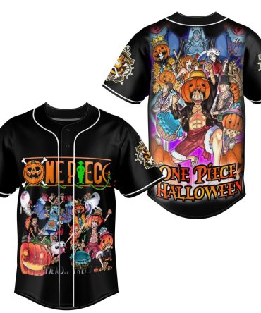 One Piece Halloween Baseball Jersey - Anime Costume Tee For Festive Fans