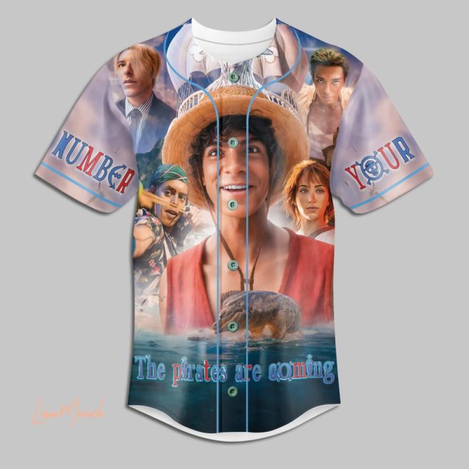 Custom One Piece Baseball Jersey - Personalize With Your Name & Number - Anime Fans' Dream! - Image 2