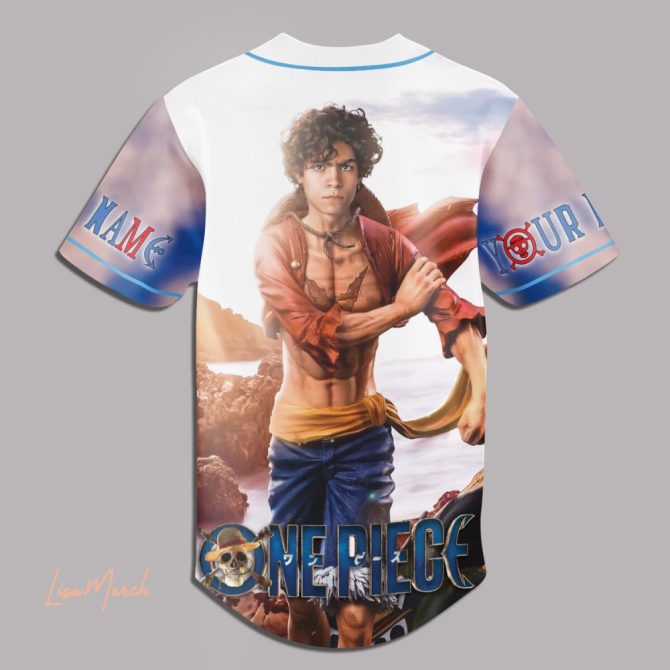 Custom One Piece Baseball Jersey - Personalize With Your Name & Number - Anime Fans' Dream! - Image 3