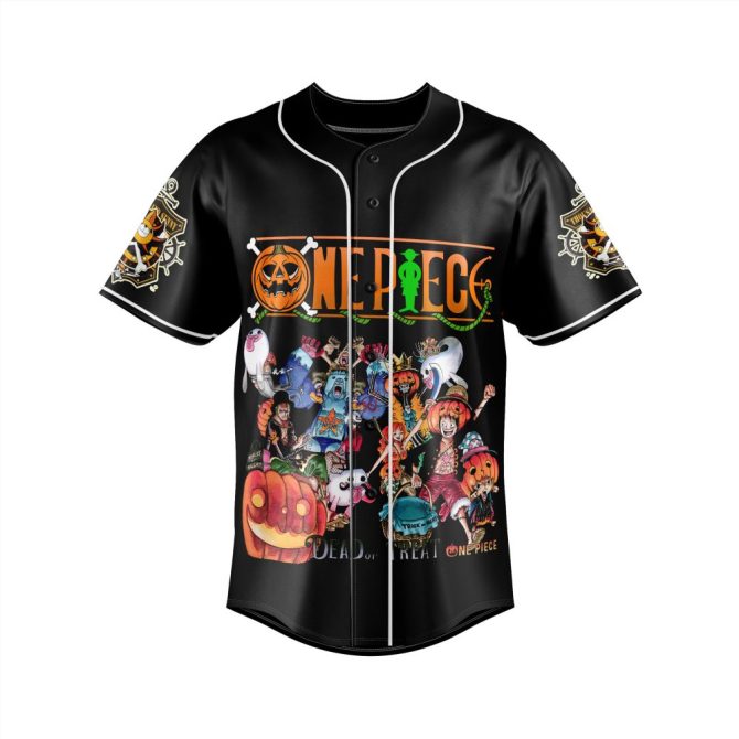 One Piece Halloween Baseball Jersey - Anime Costume Tee For Festive Fans - Image 2