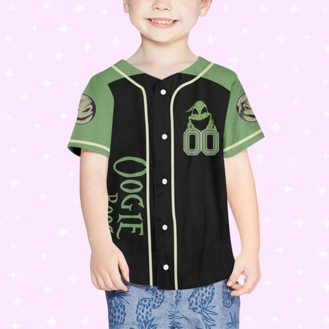 Custom Oogie Boogie Adult Baseball Jersey - Personalized Halloween Style - Image 6