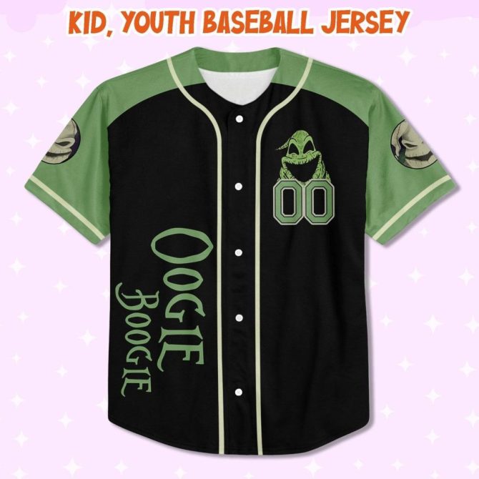 Custom Oogie Boogie Adult Baseball Jersey - Personalized Halloween Style - Image 4